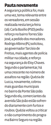 Pauta novamente