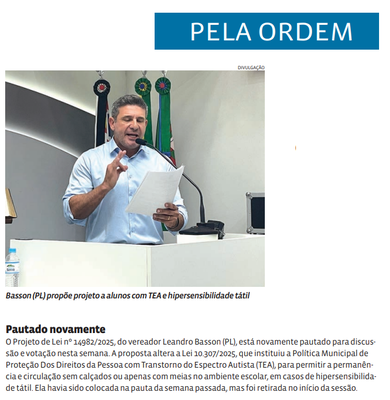 Pautado novamente
