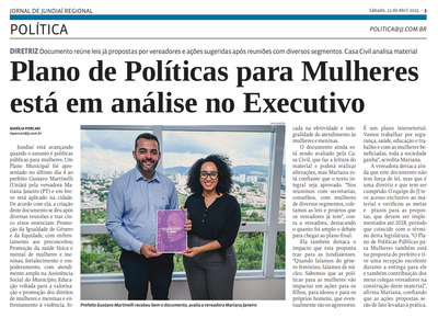 Plano de Políticas para Mulheres está em análise no Executivo