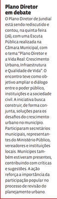 Plano Diretor em debate