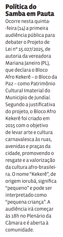 Política do Samba em Pauta