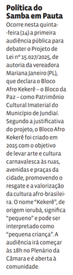 Política do Samba em Pauta