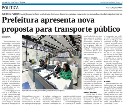 Prefeitura apresenta nova proposta para transporte público
