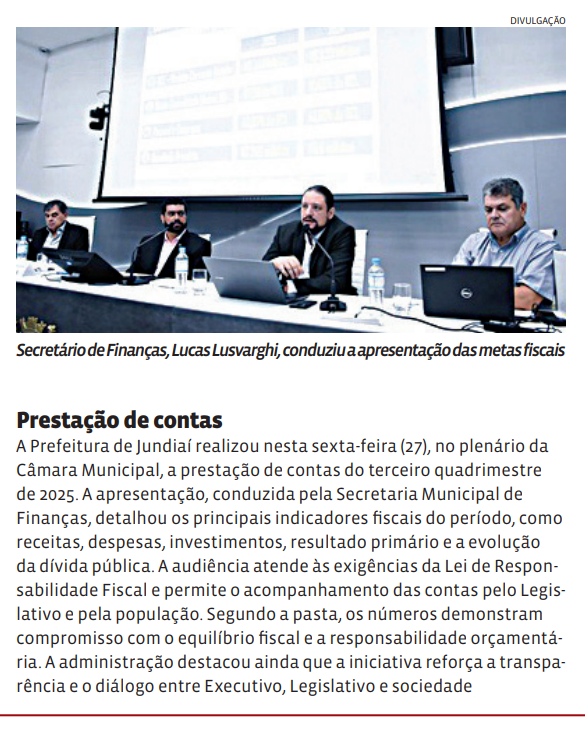 Prestação de contas