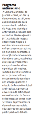 Programa antirracismo