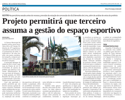 Projeto permitirá que terceiro assuma a gestão do espaço esportivo