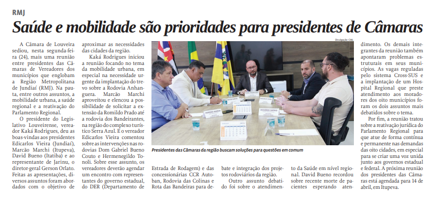 Saúde e mobilidade são prioridades para presidentes de Câmaras