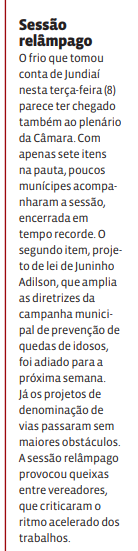 Sessão relâmpago