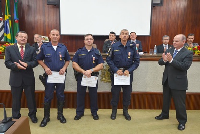 A homenagem aos guardas municipais A homenagem aos guardas municipais