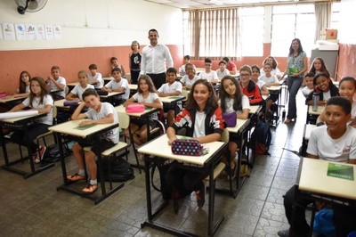 Alunos do Sesi apresentam demandas ao Presidente da Câmara 