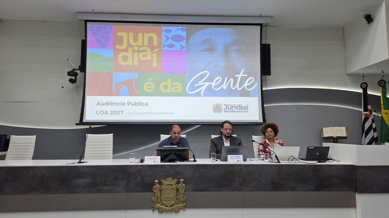 Câmara de Jundiaí debate Orçamento de R$ 4,74 bilhões para 2027 em Audiência Pública