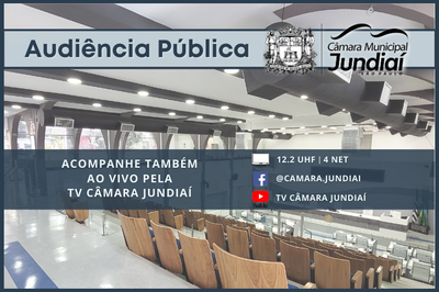 Orçamento 2025 será discutido em Audiência Pública